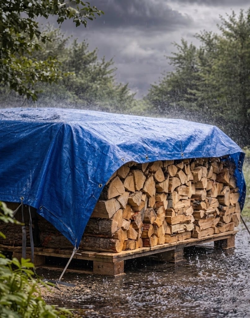 Tarpaulin rolls and industrial storage