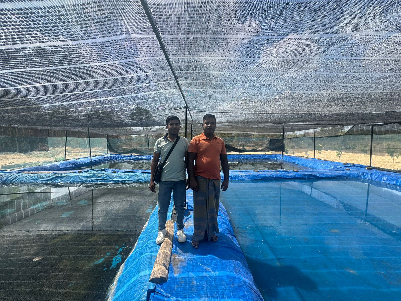 Thejan Fish Farm pond liner project